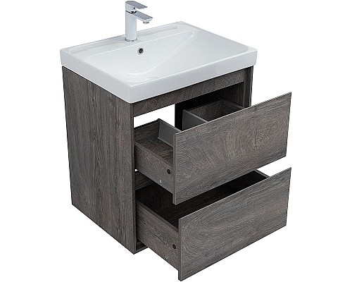 Тумба под раковину Aquanet Милан 60 336372 подвесная Дуб рошелье