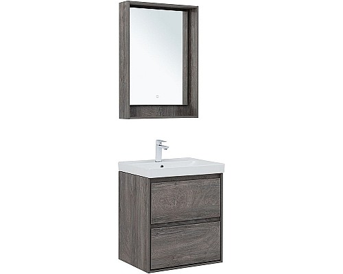 Тумба под раковину Aquanet Милан 60 336372 подвесная Дуб рошелье