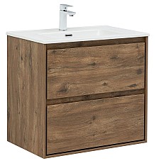 Тумба под раковину Aquanet Милан 70 336378 подвесная Дуб рустикальный