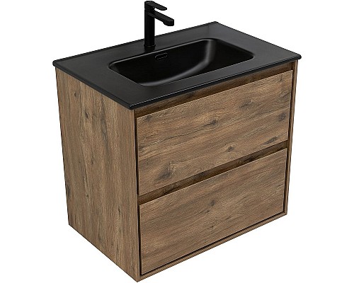 Тумба под раковину Aquanet Милан 70 336378 подвесная Дуб рустикальный
