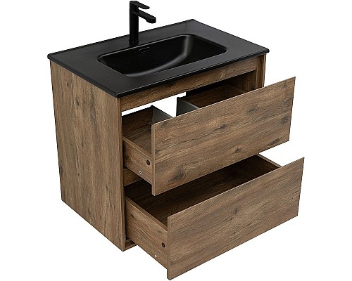 Тумба под раковину Aquanet Милан 70 336378 подвесная Дуб рустикальный