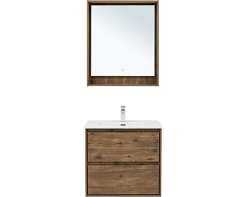 Тумба под раковину Aquanet Милан 70 336378 подвесная Дуб рустикальный