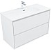 Тумба под раковину Aquanet Милан 100 336370 подвесная Белый глянец