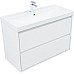 Тумба под раковину Aquanet Милан 100 336370 подвесная Белый глянец
