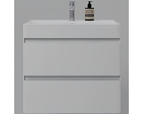 Тумба под раковину Style Line Атлантика 70 Люкс Plus СС-00002339 подвесная Белая матовая антискрейтч