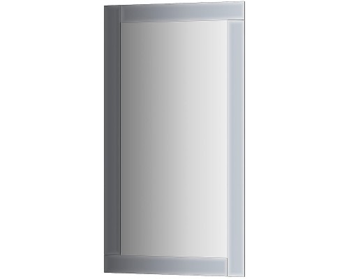 Зеркало Evoform Style 100x60 с зеркальным обрамлением - цвет Графит