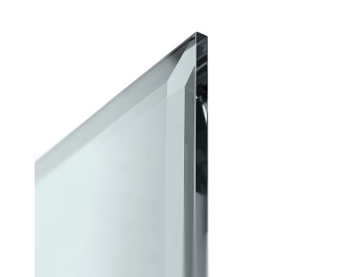 Зеркало Evoform Style 100x60 с зеркальным обрамлением - цвет Графит