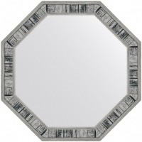 Зеркало Evoform Octagon 49x49 BY 7412 в багетной раме - Состаренное дерево 50 мм