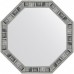 Зеркало Evoform Octagon 49x49 BY 7412 в багетной раме - Состаренное дерево 50 мм