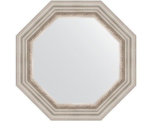 Зеркало Evoform Octagon 61х61 BY 7342 в багетной раме - Римское серебро 88 мм