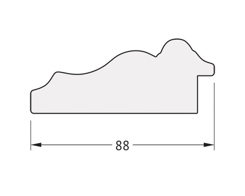 Зеркало Evoform Octagon 61х61 BY 7342 в багетной раме - Римское серебро 88 мм
