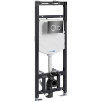 Инсталляция WasserKRAFT Alme 15TLT.010.ME.PB01 для унитаза с Черной глянцевой клавишей смыва