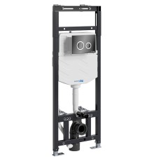 Инсталляция WasserKRAFT Alme 15TLT.010.ME.PB01 для унитаза с Черной глянцевой клавишей смыва