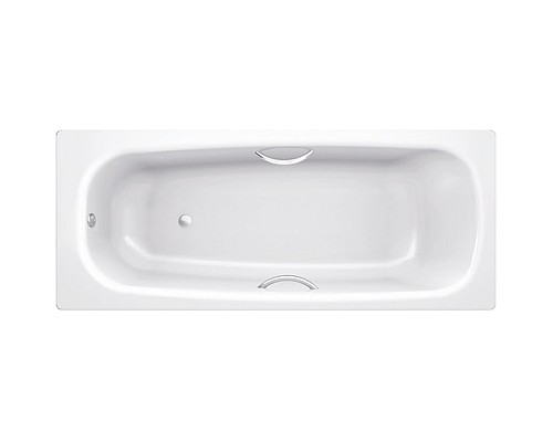 Стальная ванна BLB Universal HG 170x75 B75HTH001 handles с отверстиями для ручек без гидромассажа с шумоизоляцией