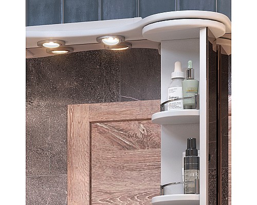 Зеркало со шкафом Vigo Callao 70 zsh.CAL.70.El с подсветкой Белое