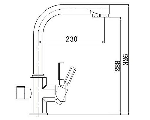 Смеситель для кухни Kaiser Decor 40144-7 ORA Бежевый мрамор