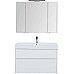 Комплект мебели для ванной Aquanet Бруклин 100 207800 подвесной Белый глянец