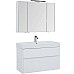 Комплект мебели для ванной Aquanet Бруклин 100 207800 подвесной Белый глянец
