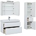 Комплект мебели для ванной Aquanet Бруклин 100 207800 подвесной Белый глянец