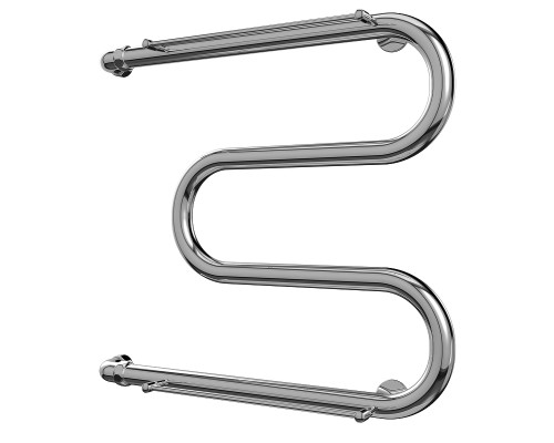 Водяной полотенцесушитель Terminus М-образный 600x500 4620768880391 с полкой Хром