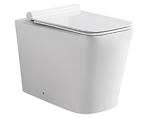 Комплект унитаза SantiLine SL-5020 со смывным бачком SL-02 с клавишей смыва Хром