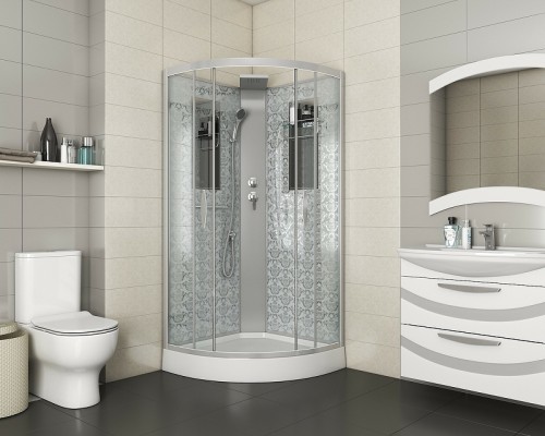 Душевая кабина Niagara Luxe NG-7715WBK 90x90 без гидромассажа