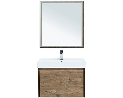 Зеркало Aquanet Nova Lite 75 249513 с подсветкой Дуб рустикальный