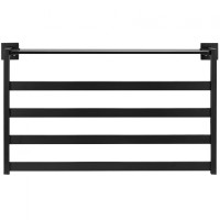 Полотенцесушитель электрический с полкой Black&White Universe 58x35 см Черный матовый, арт