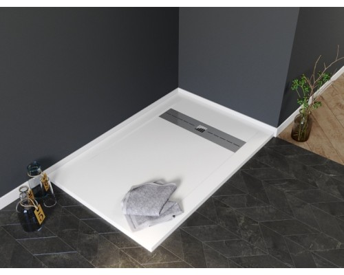 Душевой поддон из искусственного камня Aquanet Delight 120x80 Белый