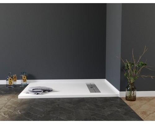Душевой поддон из искусственного камня Aquanet Delight 120x80 Белый