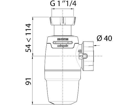 Сифон для раковины Wirquin Neo Air 30987069 Белый