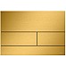 Клавиша смыва Tece Square II 9240847 (9240838) для унитаза PVD Brushed Gold Optic