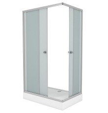 Душевой уголок Niagara Eco 120х80 NG-012-14Q профиль Матовый хром стекло матовое