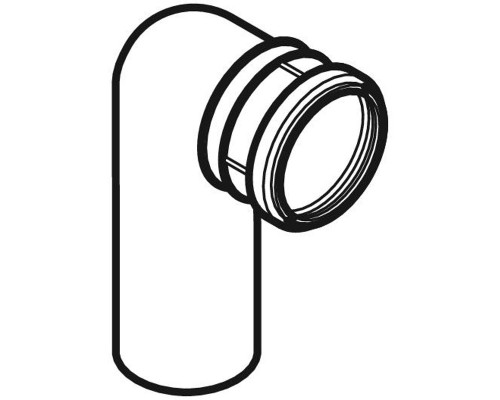 Колено для унитаза Geberit 366.061.16.1 Черный