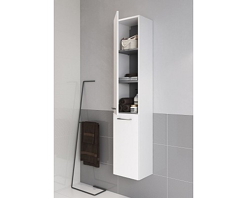 Шкаф пенал Cersanit Lara 30 63417 подвесной Орех