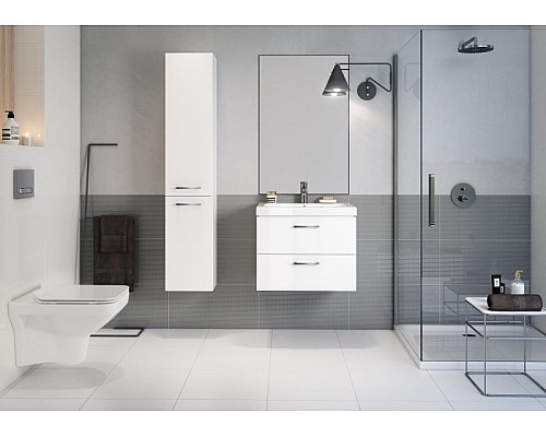 Шкаф пенал Cersanit Lara 30 63417 подвесной Орех