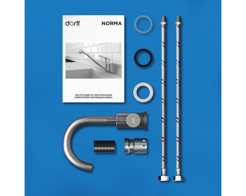 Смеситель для раковины Dorff Logic D3002101SS Нержавеющая сталь
