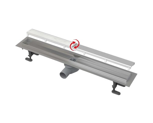 Душевой лоток Alcaplast Fit and Go (APZ13-DOUBLE9-950) с решеткой Хром / полая под плитку