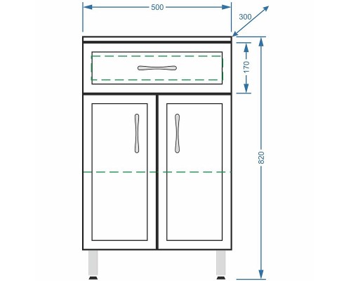 Тумба Stella Polar Концепт 50 SP-00000153 Белый