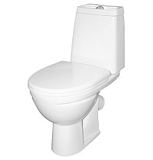 Унитаз-компакт Sanita Марс WC.CC/Mars/2-DM.Rim/WHT.G/S1 с бачком и сиденьем Микролифт