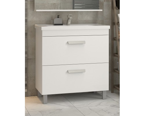 Тумба под раковину Vigo Nova 80 tn.NOV.MIR.80.2Y Белая