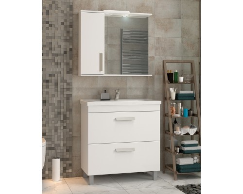 Тумба под раковину Vigo Nova 80 tn.NOV.MIR.80.2Y Белая