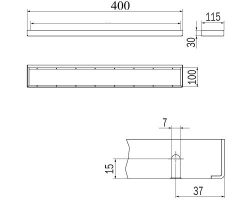 Рейлинг Inda Indissima Barra A8883CNS модульный Брашированная нержавеющая сталь