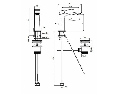 Смеситель для раковины Fima Carlo Frattini Fit F3381CR Хром