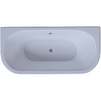 Акриловая ванна Aquatek Морфей 190х90 MOR190-0000059 без гидромассажа с фронтальной панелью с каркасом (вклеенный) со слив-переливом
