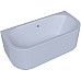 Акриловая ванна Aquatek Морфей 190х90 MOR190-0000059 без гидромассажа с фронтальной панелью с каркасом (вклеенный) со слив-переливом