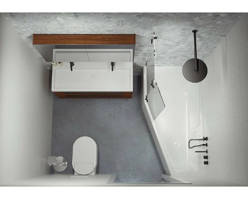 Акриловая ванна Riho Rething Space 170х90 L B114001005 (BR1600500000000) без гидромассажа