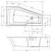 Акриловая ванна Riho Rething Space 170х90 L B114001005 (BR1600500000000) без гидромассажа