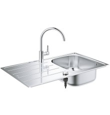 Кухонная мойка со смесителем Grohe K200 Нержавеющая сталь