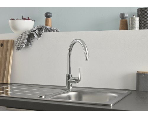 Кухонная мойка со смесителем Grohe K200 Нержавеющая сталь